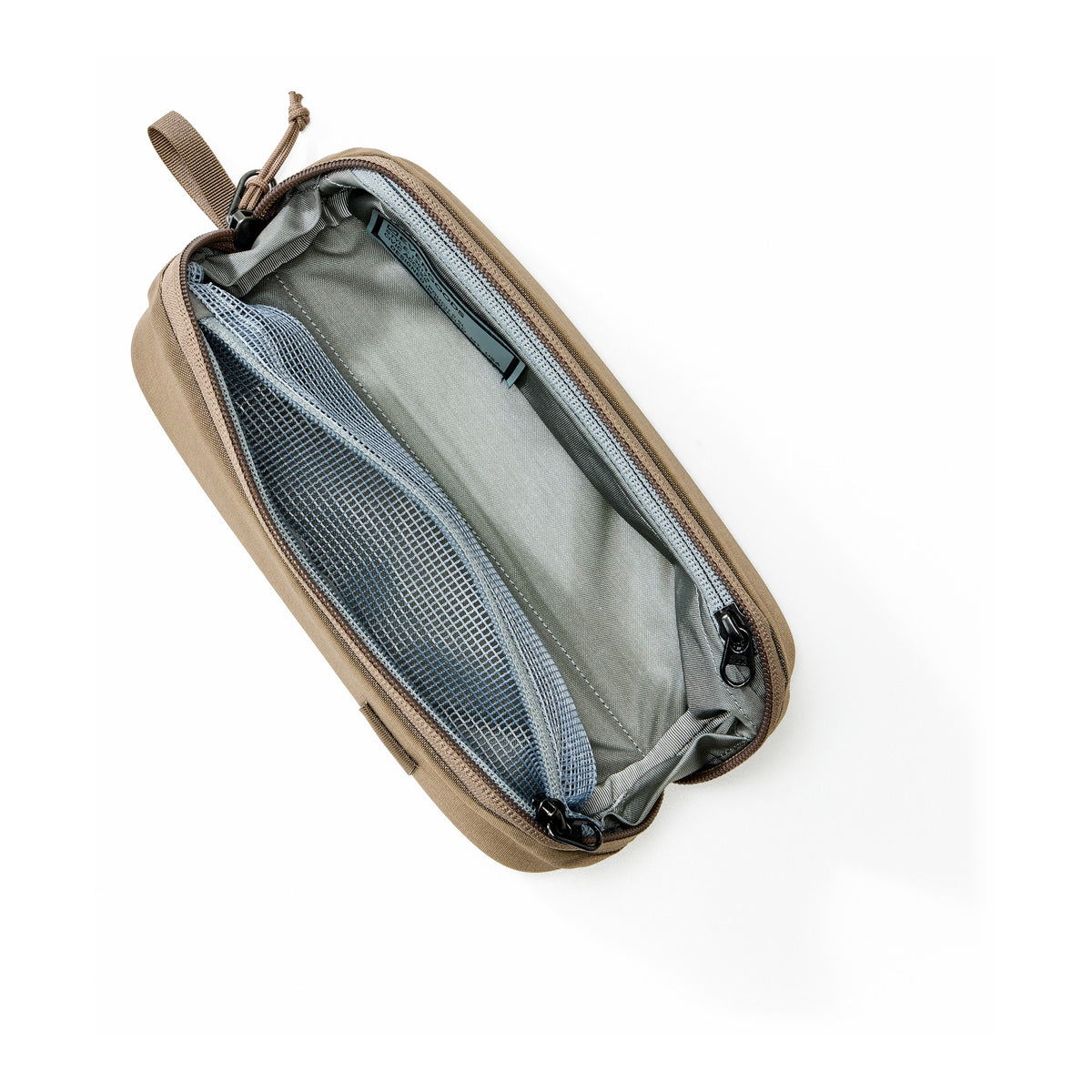 EDAY-13017a-FBN-EGS, EVERGOODS CIVIC Access Pouch 0.5L, Fossil Brown, поуч відкритий, внутрішня сітчаста кишеня