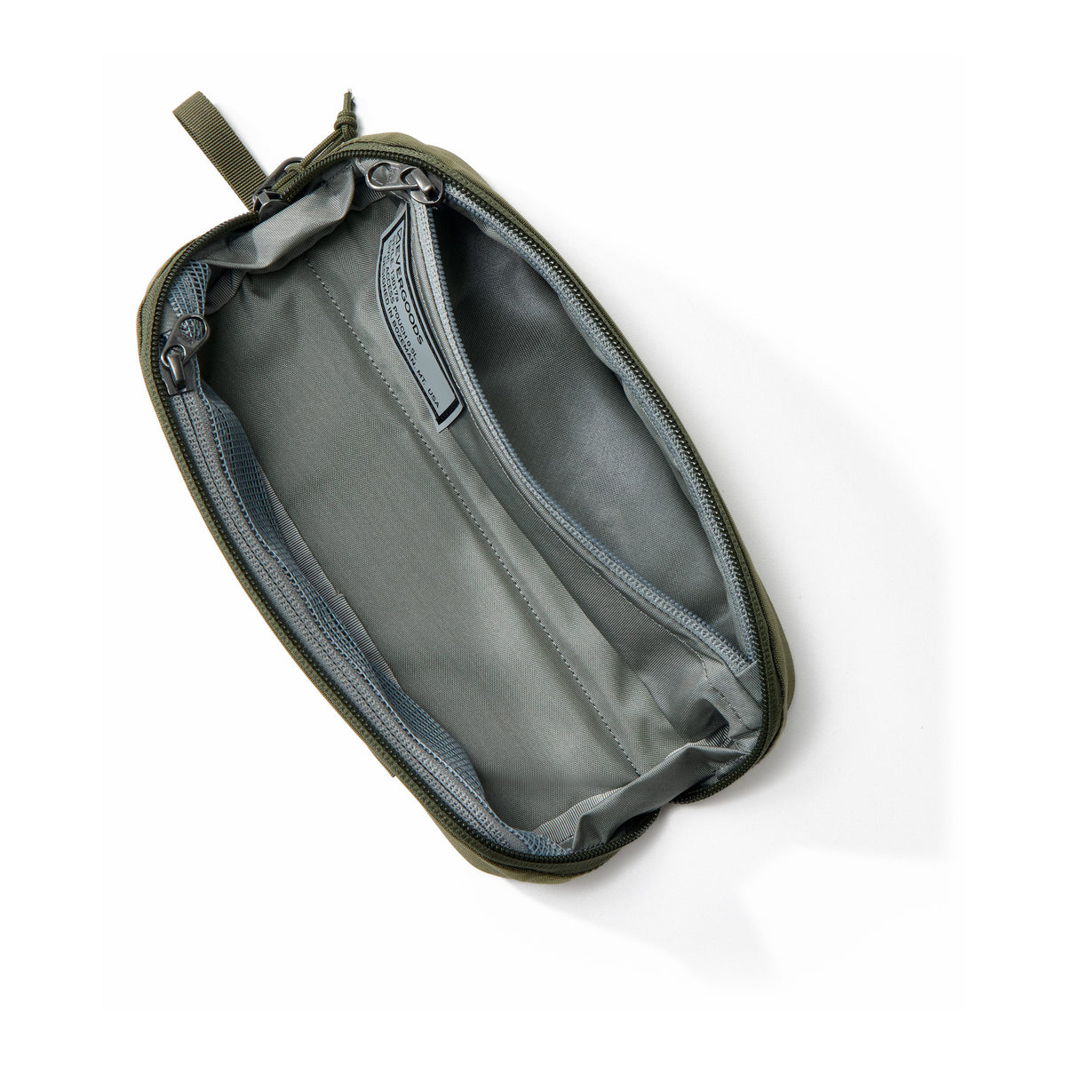EDAY-13017a-ODG-EGS, EVERGOODS CIVIC Access Pouch 0.5L, OD Green, поуч відкритий, внутрішня кишеня зблизька