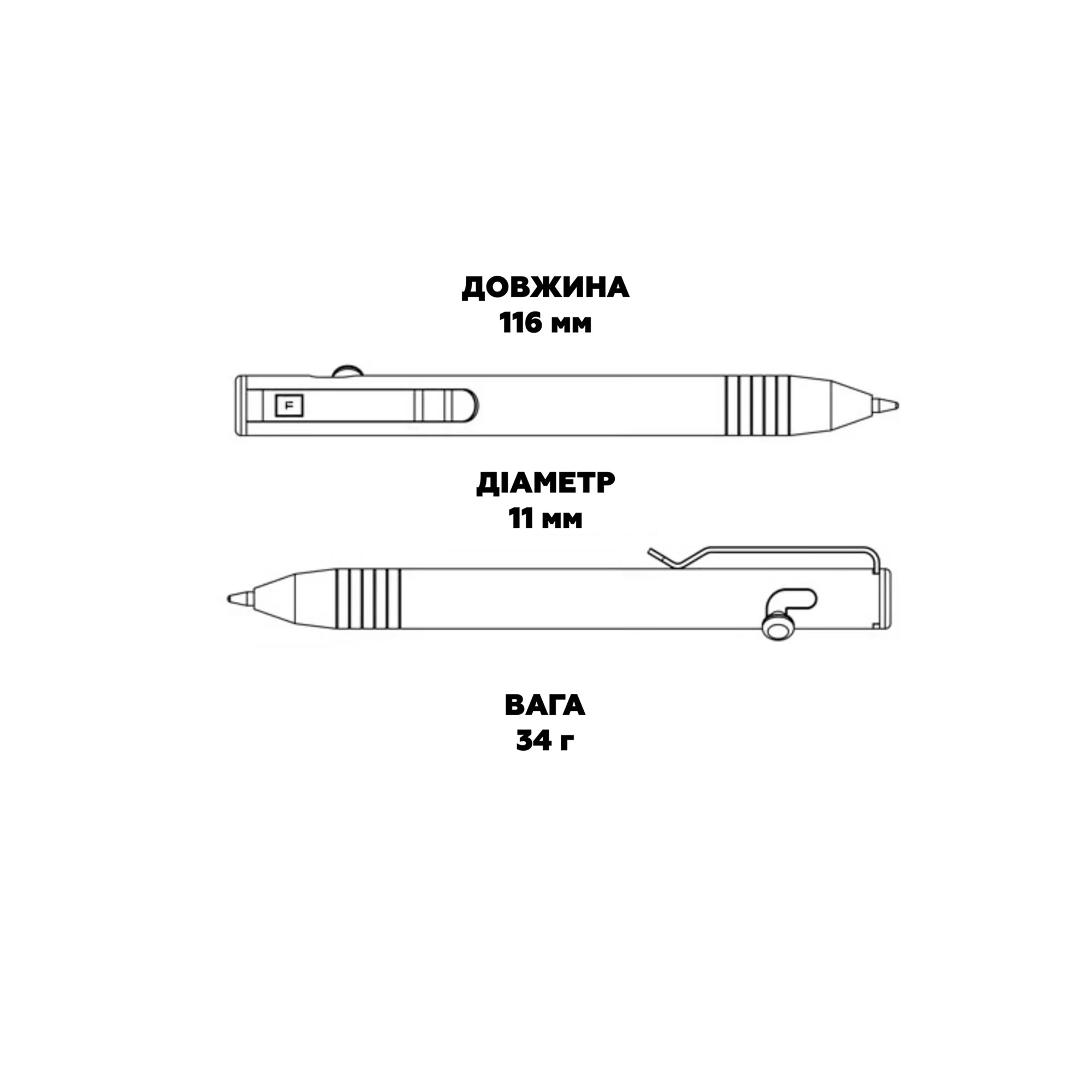 Ручка титанова Big Idea Design Base Line Bolt Action Pen