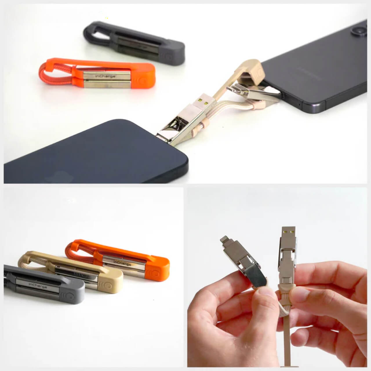 Кабель-брелок Rolling Square inCharge XS