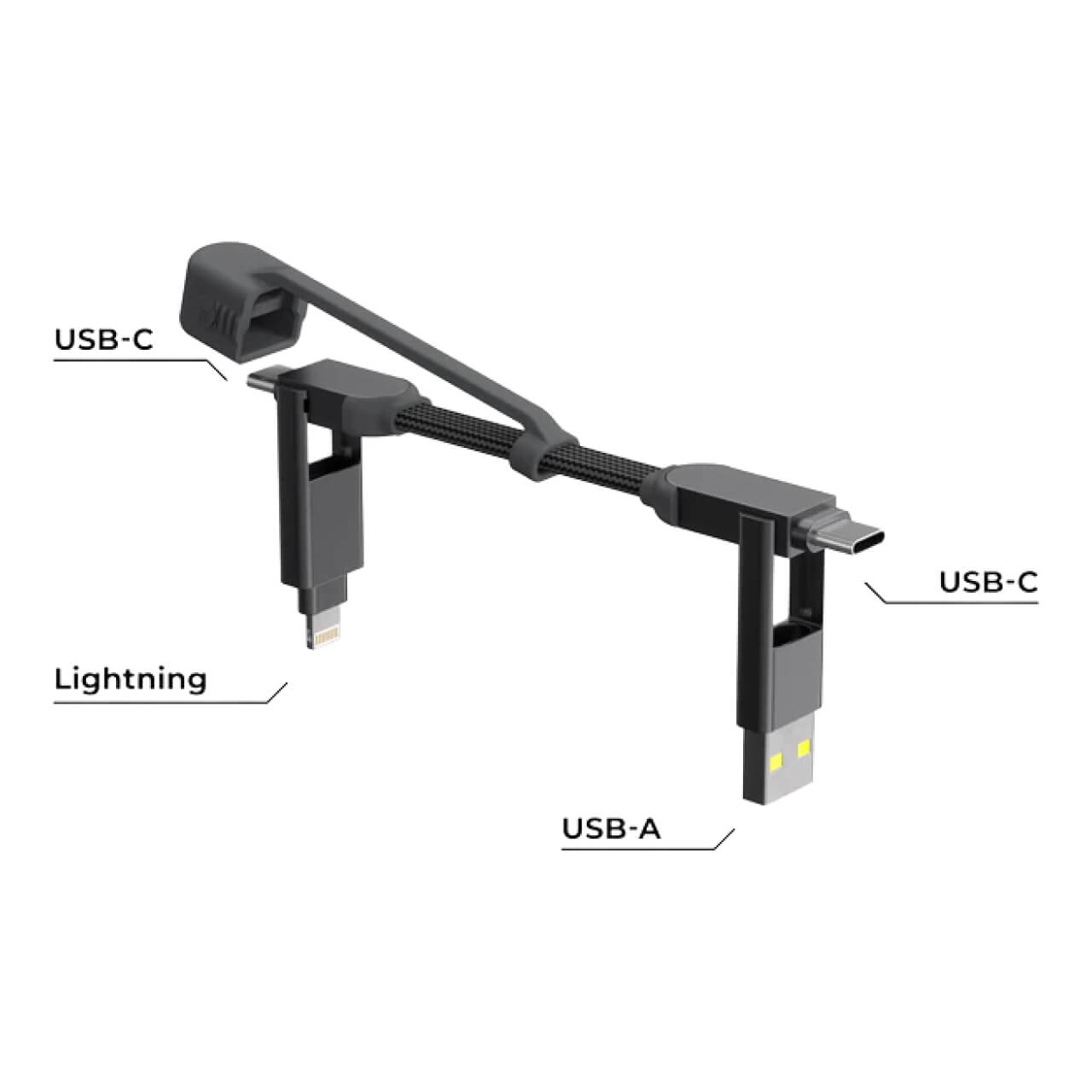 Кабель-брелок Rolling Square inCharge XS