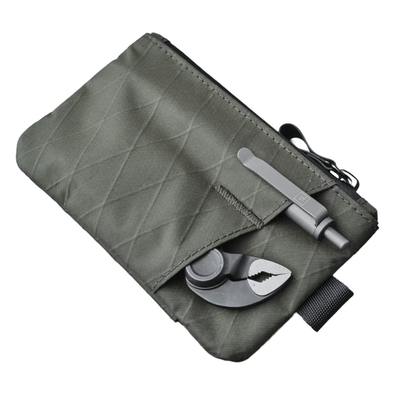 Поуч Alpaka Zip Pouch Pro Dark Green Back View