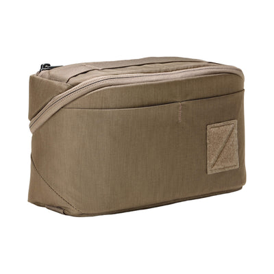 EDAY-13006a-FBN-EGS, EVERGOODS CIVIC Access Pouch 2L, Fossil Brown, лицева сторона з велкро-патчем
