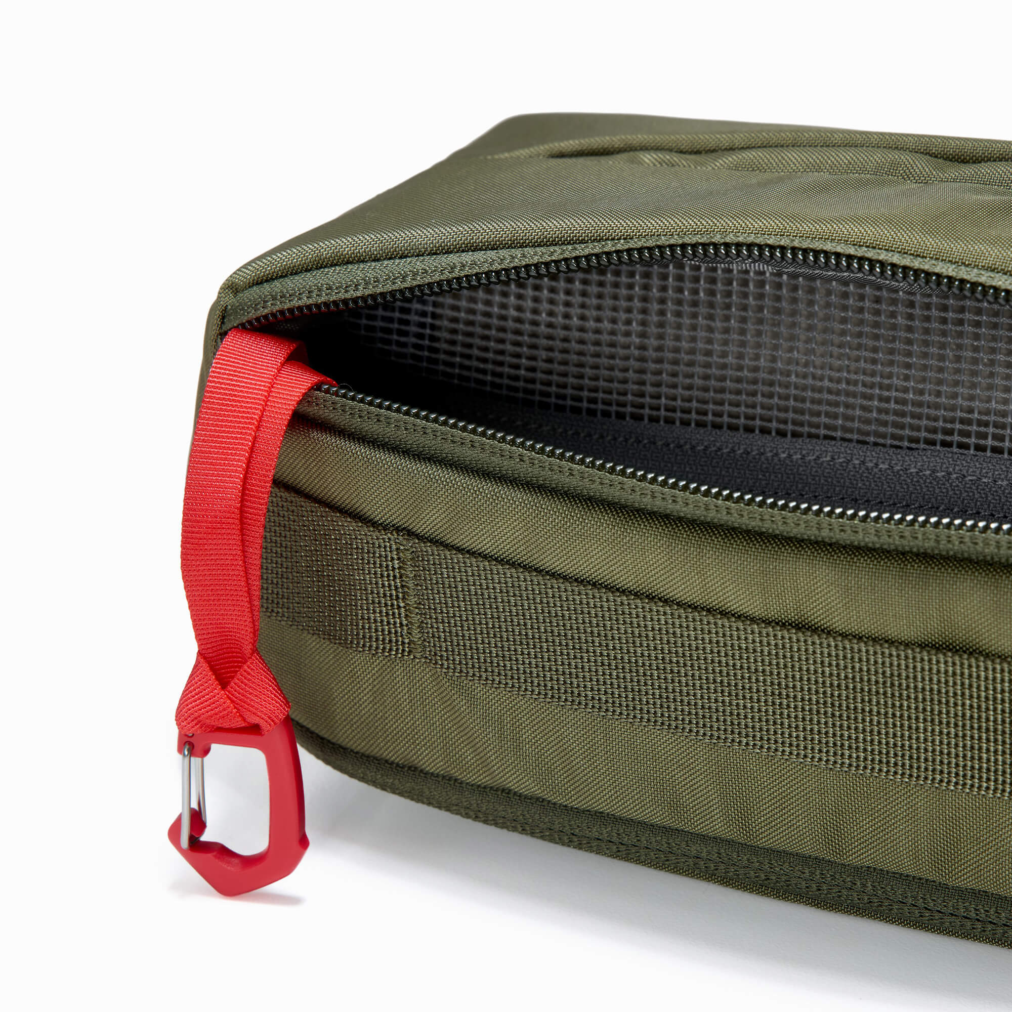 EDAY-13006a-ODG-EGS, EVERGOODS CIVIC Access Pouch 2L, OD Green, деталь блискавки YKK та сітчастої панелі