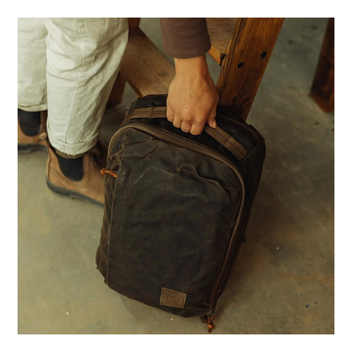 Рюкзак EVERGOODS CIVIC Panel Loader — Waxed Canvas