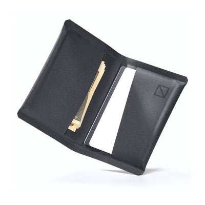 EVERGOODS ELEMENT Card Wallet, гаманець розкритий, готівка та картка у відділеннях