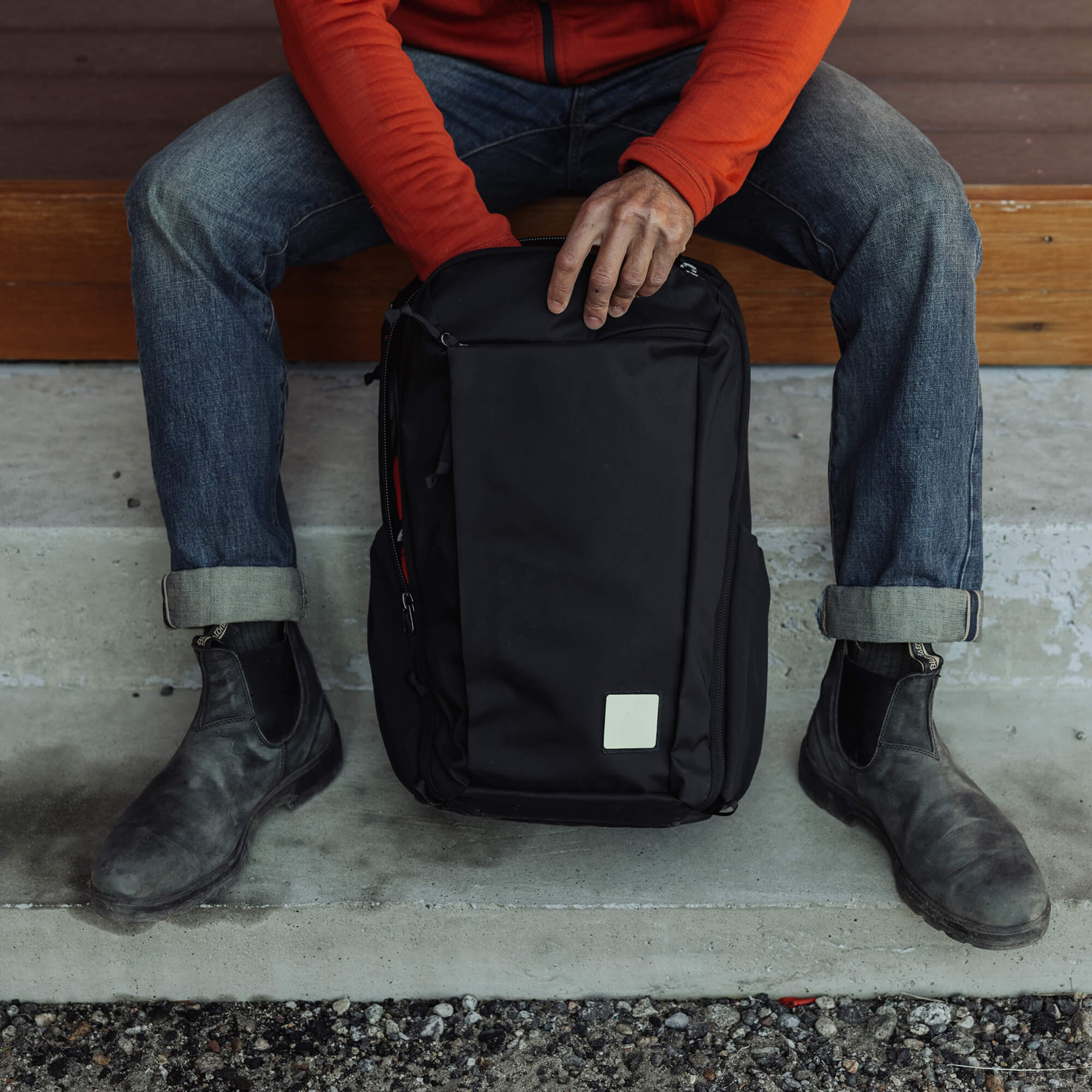 EDAY-19104a-HI-VIS-EGS, EVERGOODS Hi-Vis Patch, Hi-Vis, срібний рефлективний патч на рюкзаку