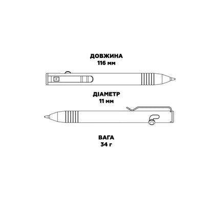 Ручка титанова Big Idea Design Base Line Bolt Action Pen