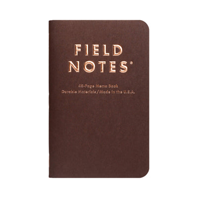 Блокнот Field Notes Lucky — коричнева обкладинка, вигляд спереду