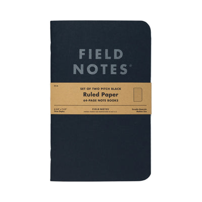 Набір блокнотів Field Notes Pitch Black Notebook