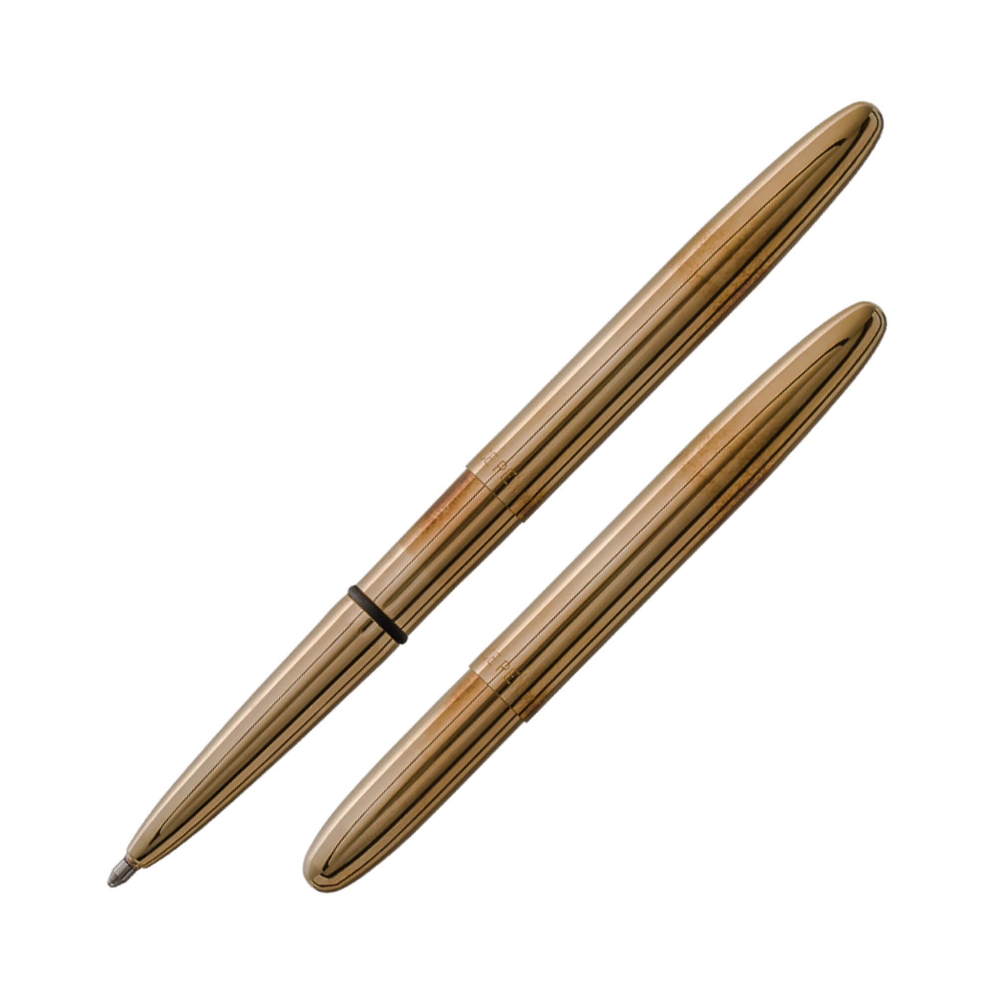 Fisher Space Pen Raw Brass Bullet — латунна EDC-ручка у закритому вигляді