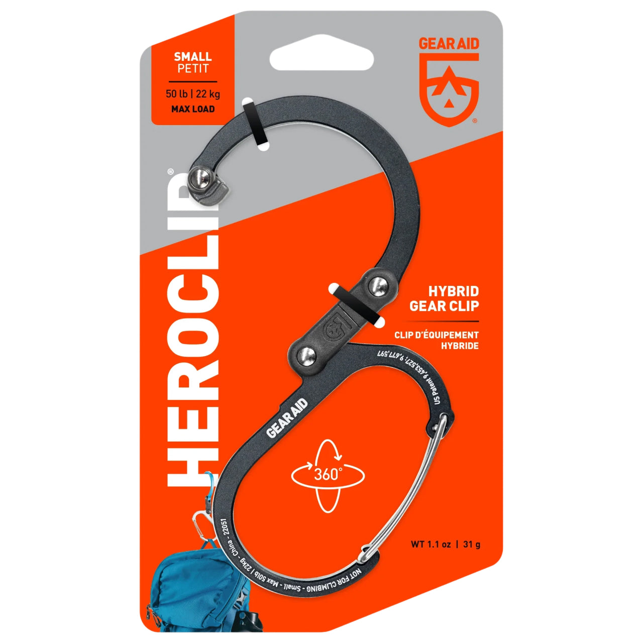Карабін-трансформер GearAid Heroclip Small