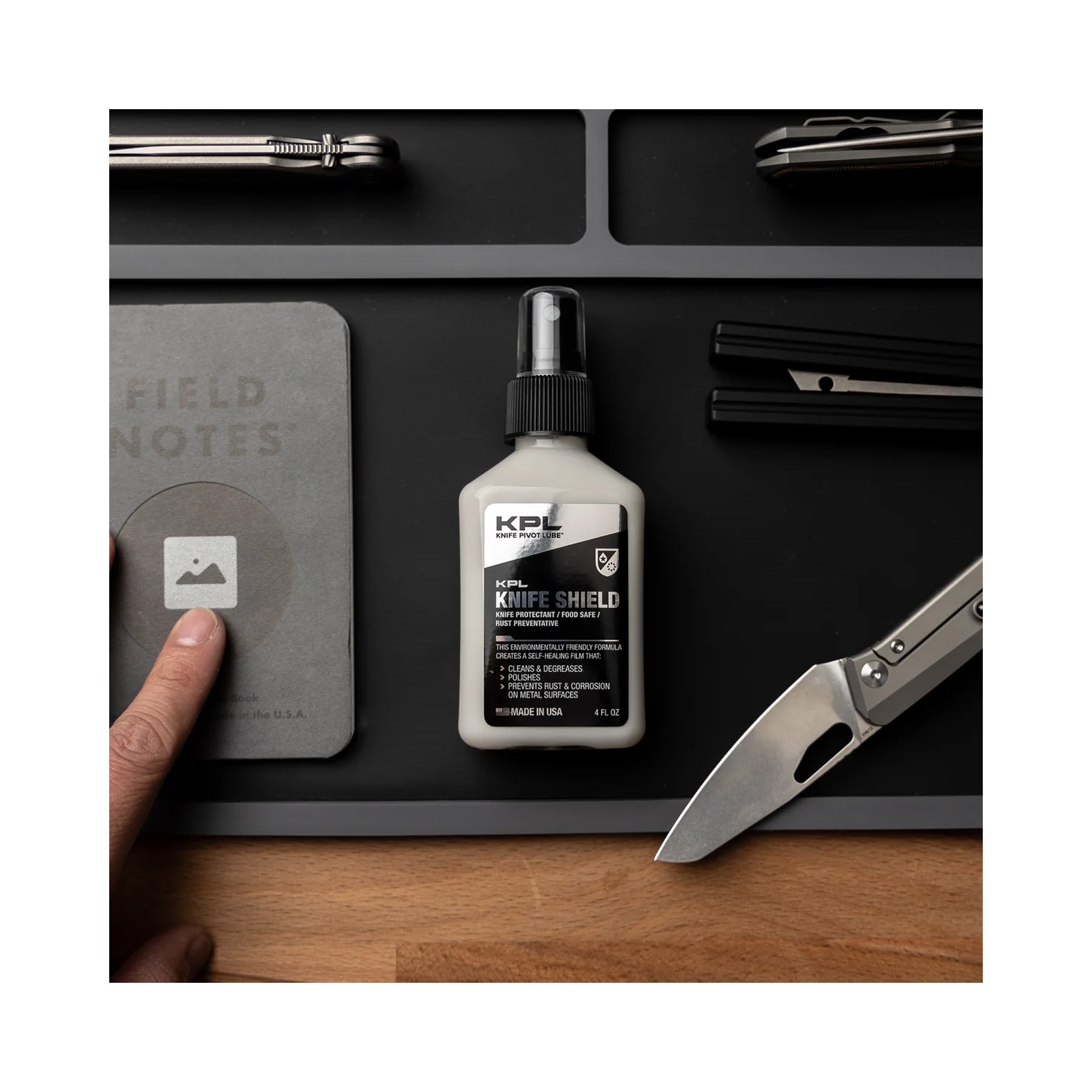 Антикорозійний засіб та полірувальний очищувач для ножів KPL Knife Shield