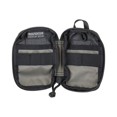 Maxpedition Pico Pocket Organizer Black — внутрішні відділення та еластичні фіксатори
