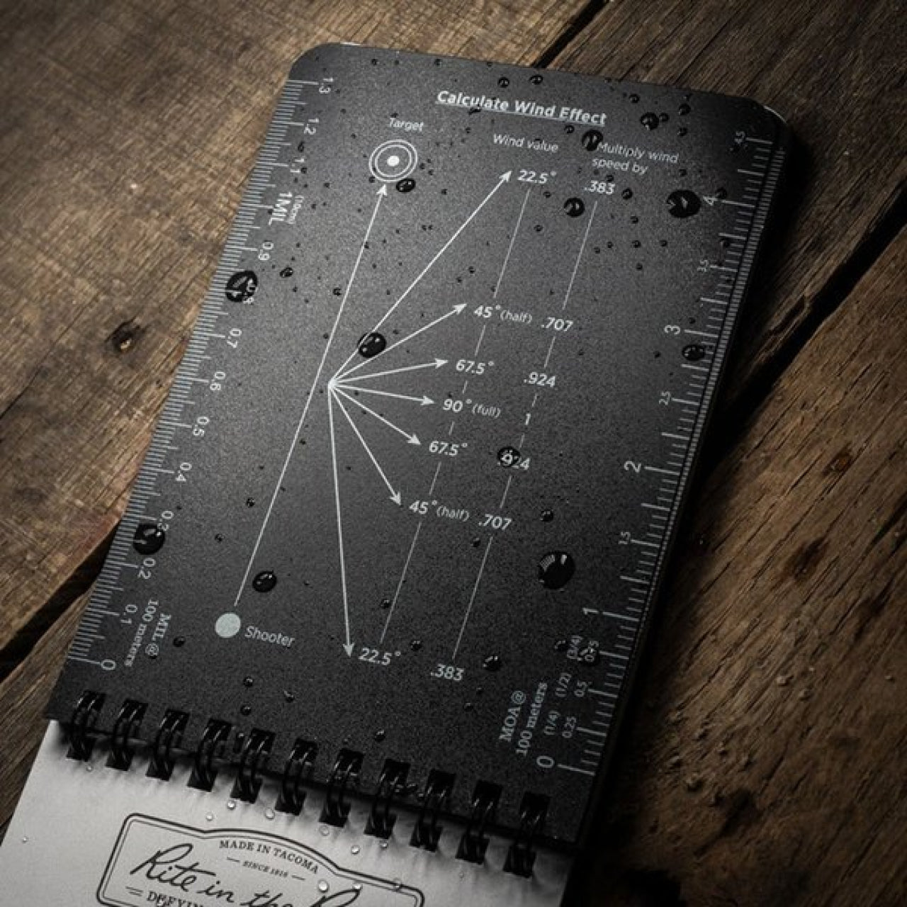 Блокнот стрілецький Rite in the Rain Top Spiral 4 x 6" D.O.P.E. Logbook